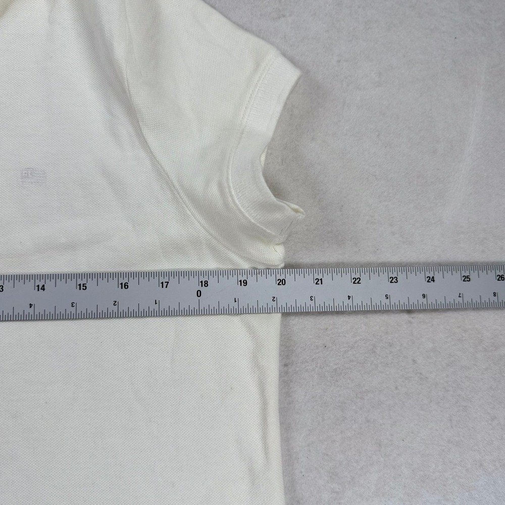 VTG Polo Jeans Ralph Lauren Womens XL White Cotton Preppy Short Sleeve Polo Y2K - Picture 6 of 8